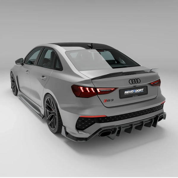 RevoZport Carbon Fiber Rear Diffuser for Audi RS3 8Y Limousine ...